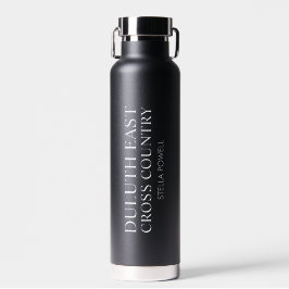 Personalisierter Name Black Sports Trinkflasche