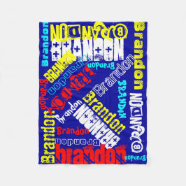 Personalisierter Name Blanket der kuddelwarmen Fle Fleecedecke