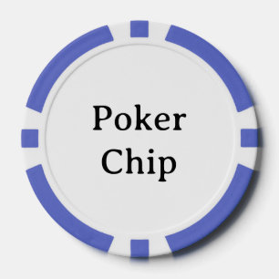 Personalisierter Name Blau Poker Chip