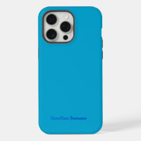 Personalisierter Name Blaue Farbe Minimalistisch