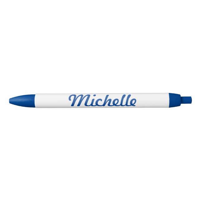 Personalisierter Name: blauer Schreibstift für Bür Kugelschreiber (Vorderseite)