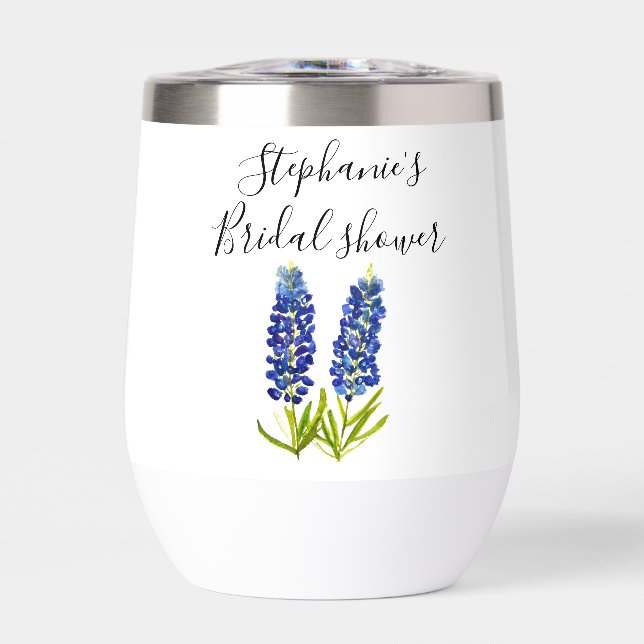 Personalisierter Name Bluebonnets Brautparty (Vorderseite)