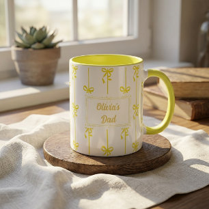 Personalisierter Name Bow Stripe Becher Geschenk f Tasse