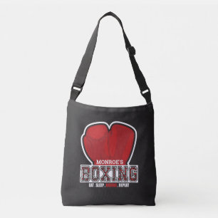 Personalisierter NAME Boxer Boxing Glove Prize Fig Tragetaschen Mit Langen Trägern