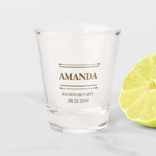 PERSONALISIERTER NAME BRAUTJUNGFER JUNGGESELLINNEN SCHNAPSGLAS
