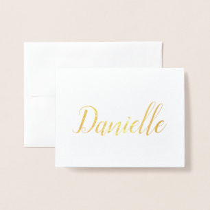 Personalisierter Name   Bridesmaid   Danielle Folienkarte