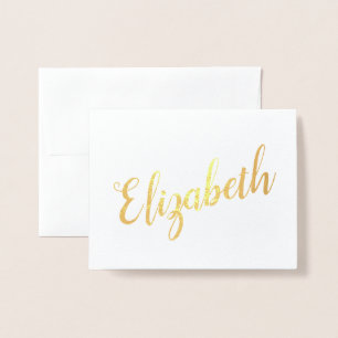 Personalisierter Name   Bridesmaid Stationery Folienkarte