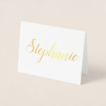 Personalisierter Name | Bridesmaid Stationery Folienkarte<br><div class="desc">Bleib drinnen,  damit du deine eigenen Gefühle schreibst.</div>