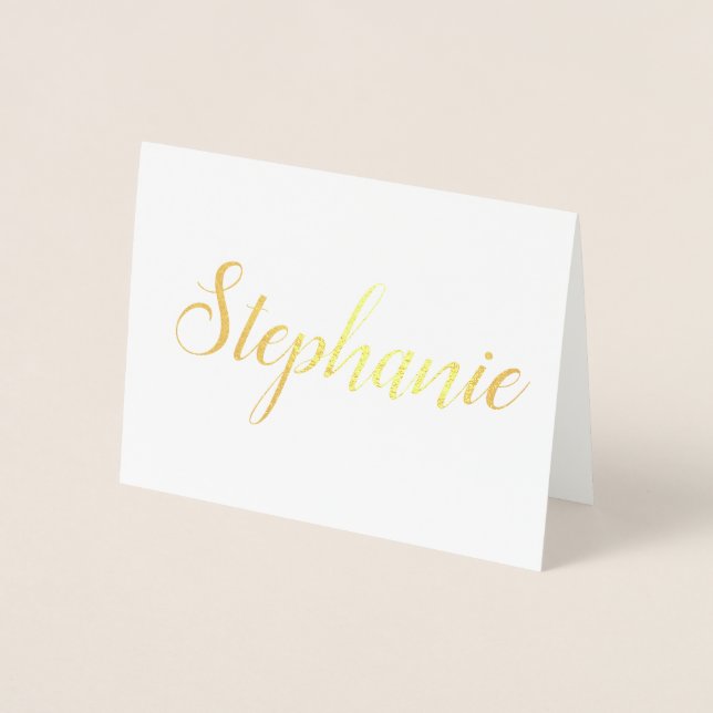 Personalisierter Name | Bridesmaid Stationery Folienkarte (Vorderseite)