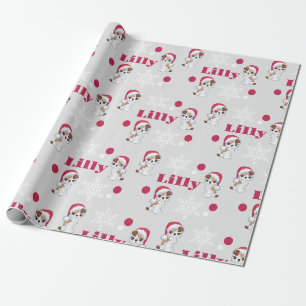 Personalisierter Name Cats Weihnachten Geschenkpapier