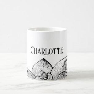 Personalisierter Name "Charlotte" Magische Farbe Verwandlungstasse