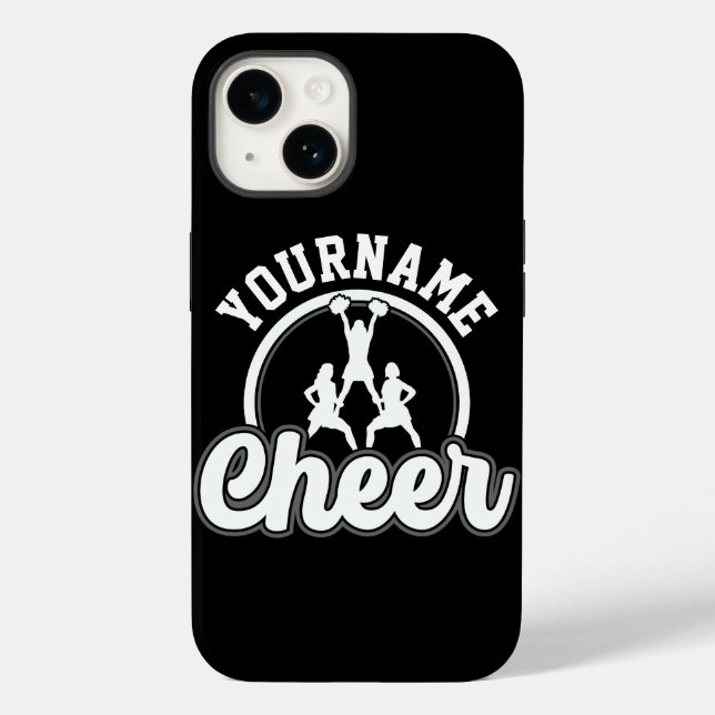 Personalisierter NAME Cheer Team Varsity Cheerlead Case-Mate iPhone Hülle (Rückseite)