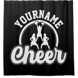 Personalisierter NAME Cheer Team Varsity Cheerlead Duschvorhang