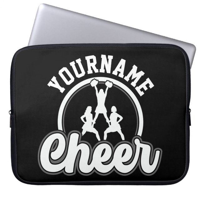 Personalisierter NAME Cheer Team Varsity Cheerlead Laptopschutzhülle (Vorderseite)