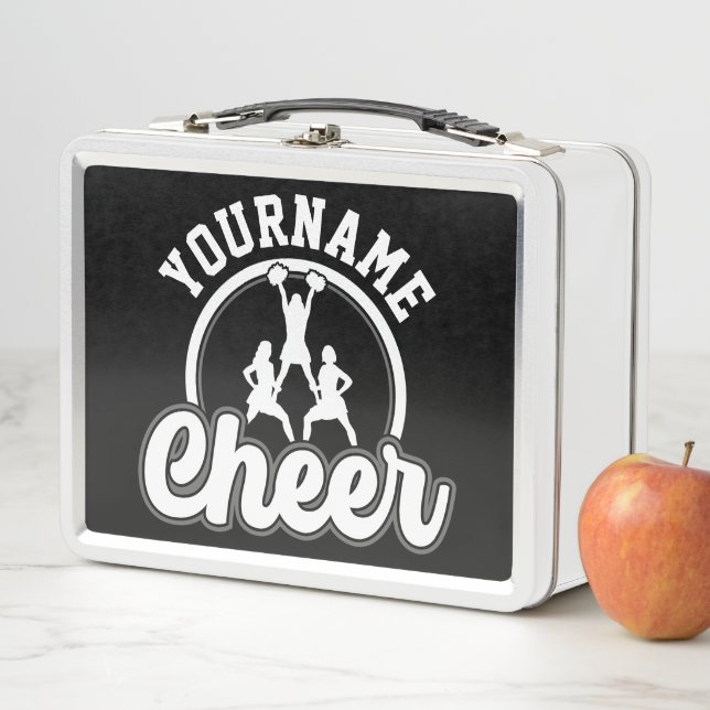 Personalisierter NAME Cheer Team Varsity Cheerlead Metall Brotdose (Beispiel)