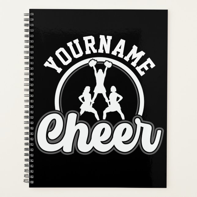 Personalisierter NAME Cheer Team Varsity Cheerlead Planer (Vorderseite)
