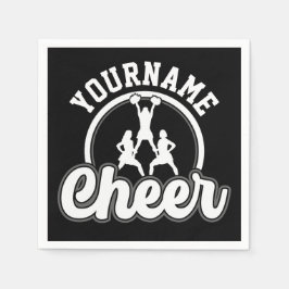 Personalisierter NAME Cheer Team Varsity Cheerlead Serviette