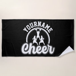 Personalisierter NAME Cheer Team Varsity Cheerlead Strandtuch