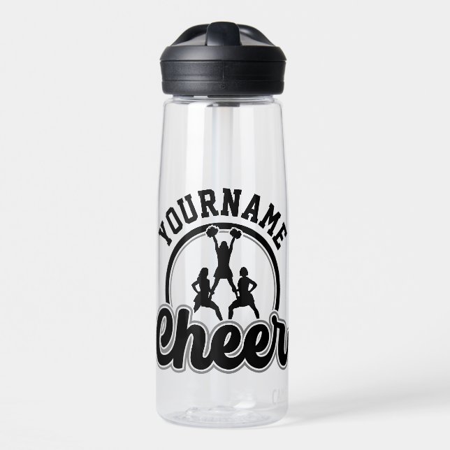 Personalisierter NAME Cheer Team Varsity Cheerlead Trinkflasche (Vorne)