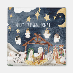 Personalisierter Name Christlich Weihnachtskinder Magnet