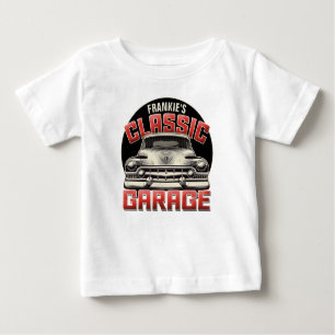 Personalisierter NAME Classic Autohaus Custom Shop Baby T-shirt