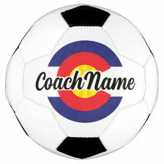 Personalisierter Name Cool Colorado Design Fußball