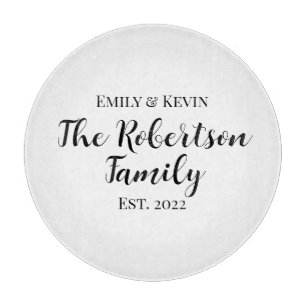 Personalisierter Name Cutting Board mit Jahr Schneidebrett