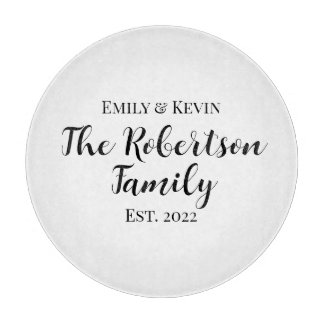 Personalisierter Name Cutting Board mit Jahr Schneidebrett