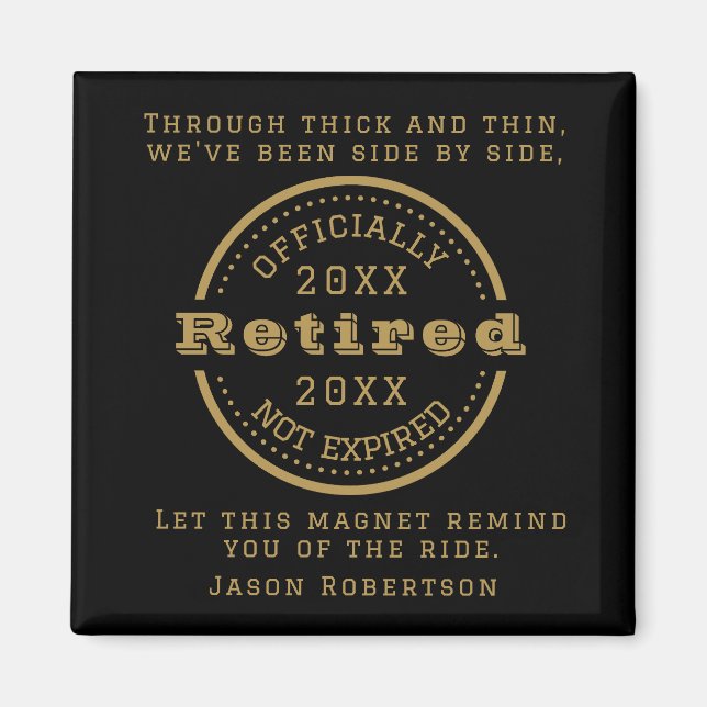 Personalisierter Name Datum Vermietung Gast Magnet (Vorne)