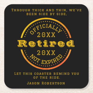 Personalisierter Name Datum Vermietung Gast Rechteckiger Pappuntersetzer