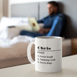 Personalisierter Name Definition Substantiv Vater  Kaffeetasse