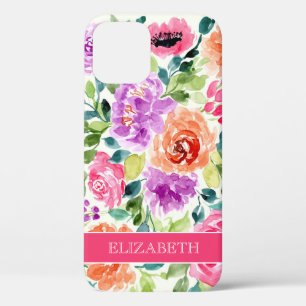 Personalisierter Name der Aquarellfarben Case-Mate iPhone Hülle