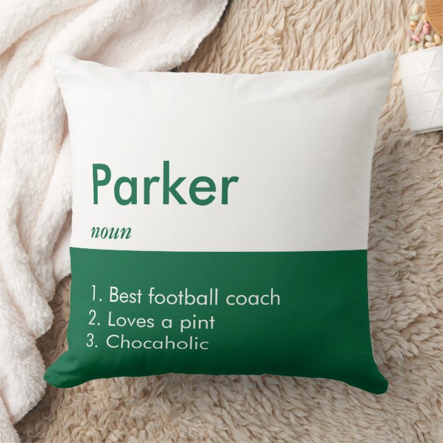 Personalisierter Name der bearbeitbaren Inschrifte Kissen (Decke)