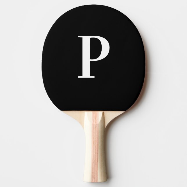 Personalisierter Name der blauen Monogramm Tischtennis Schläger (Vorderseite)