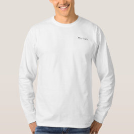 personalisierter Name der Einfarbkarte T-Shirt