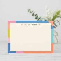 Personalisierter Name der farbigen geometrischen G