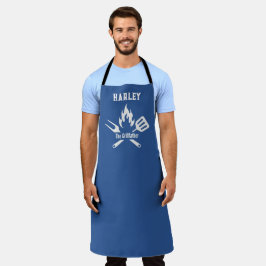 Personalisierter Name Der Grill-Vater Schürze