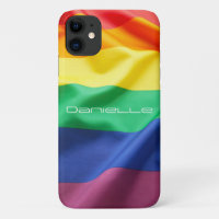 Personalisierter Name der LGBT Pride Rainbow Flag
