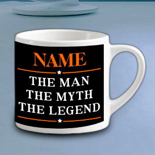 Personalisierter Name Der Mann Der Mythos Die Lege Espressotasse