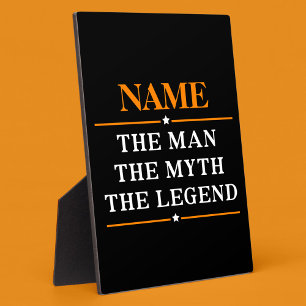 Personalisierter Name Der Mann Der Mythos Die Lege Fotoplatte