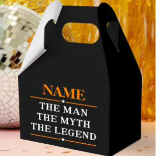 Personalisierter Name Der Mann Der Mythos Die Lege Geschenkschachtel