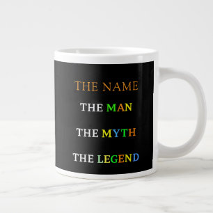Personalisierter Name Der Mann Der Mythos Die Lege Jumbo-Tasse