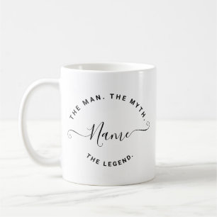 Personalisierter Name Der Mann Der Mythos Die Lege Kaffeetasse