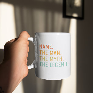 Personalisierter Name Der Mann Der Mythos Die Lege Kaffeetasse