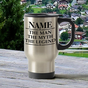 Personalisierter Name Der Mann Der Mythos Die Lege Reisebecher