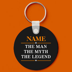 Personalisierter Name Der Mann Der Mythos Die Lege Schlüsselanhänger