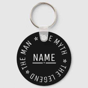 Personalisierter Name Der Mann Der Mythos Die Lege Schlüsselanhänger