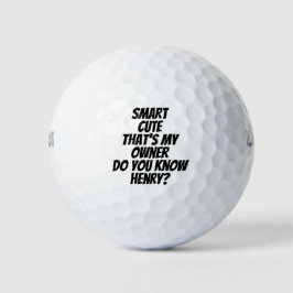 Personalisierter Name der Meldung Golfball