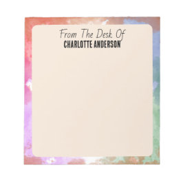 Personalisierter Name der Minimalistischen geometr Notizblock