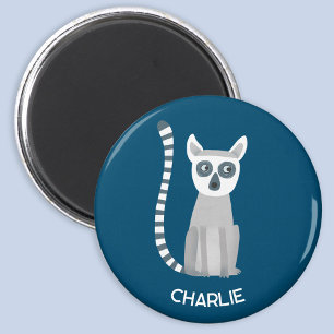 Personalisierter Name der Ringelschwanzlemur Magnet